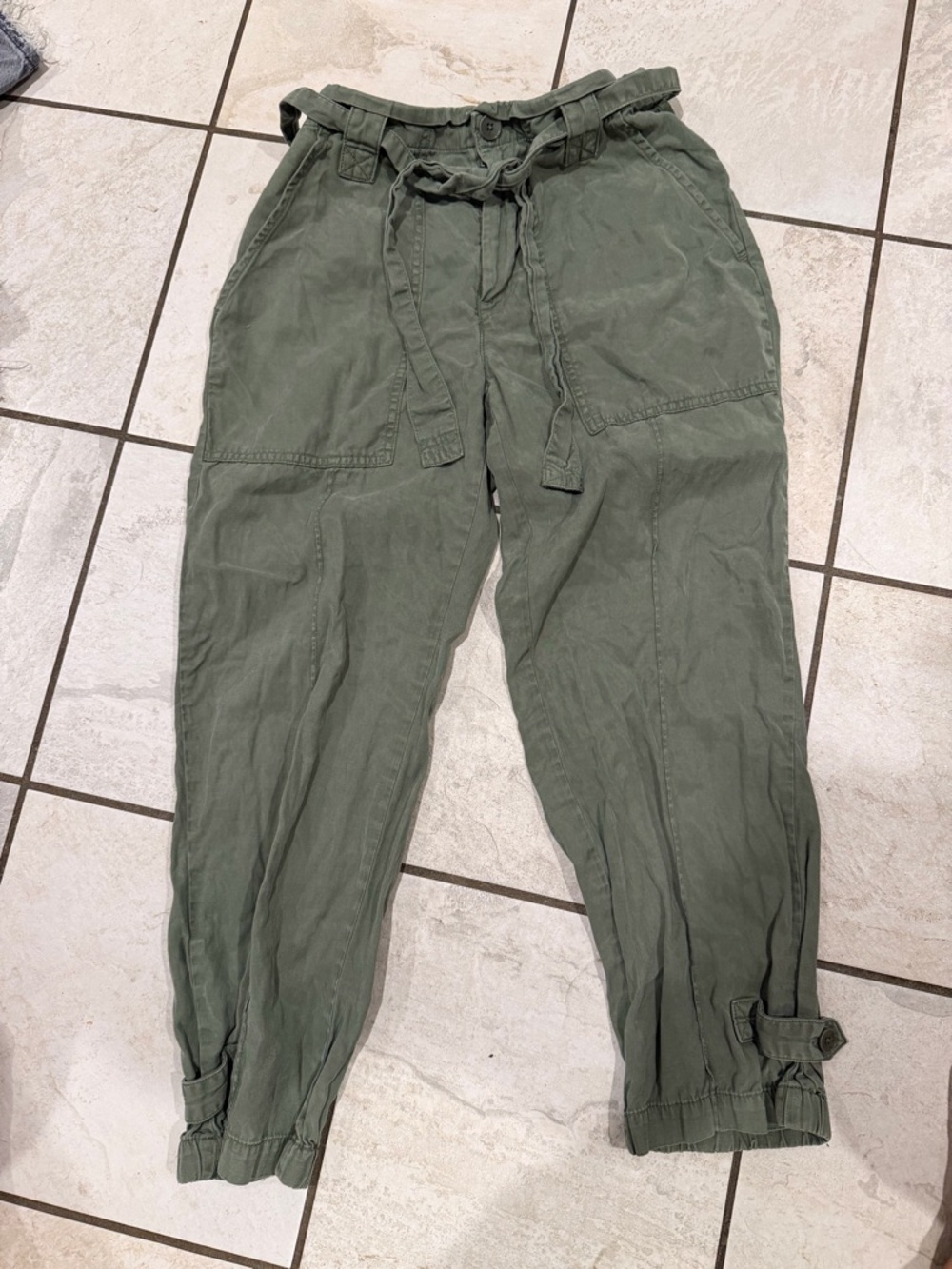 Banana Republic Olive Green Cargo Jogger Pants